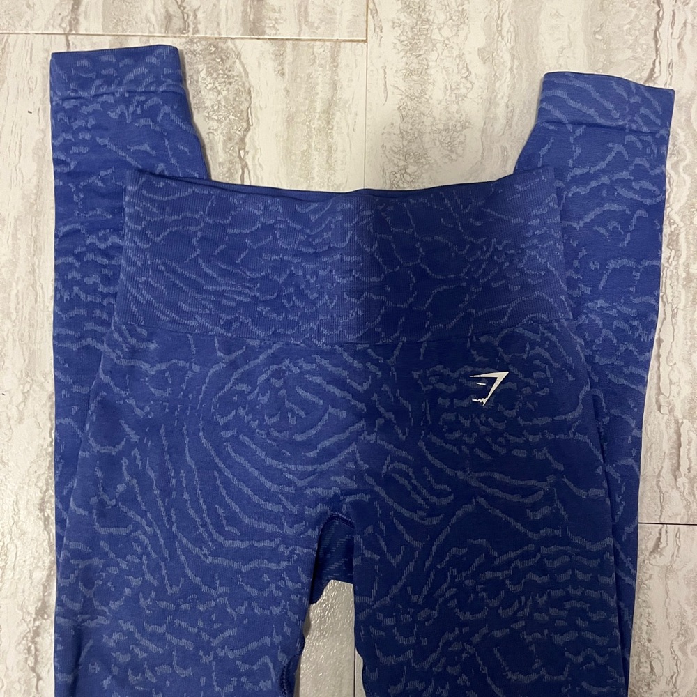 Blue Gym Shark Leggings